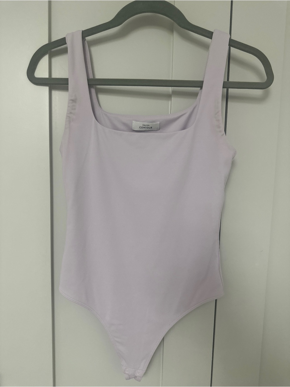 Babaton Lavender Contour Square-Neck Bodysuit